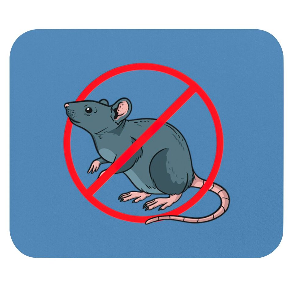 Pest Control Exterminator No Rat Sign Mouse Pads