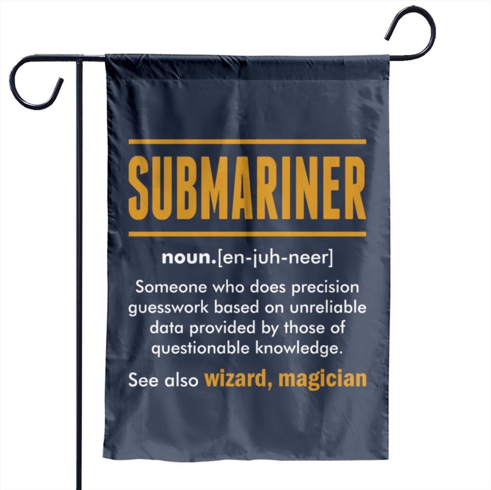 Submariner Wizard Magician Garden Flags