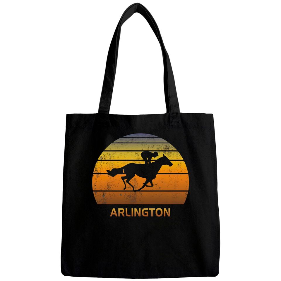 Retro Arlington Illinois Horse Racing Park shirt Bags