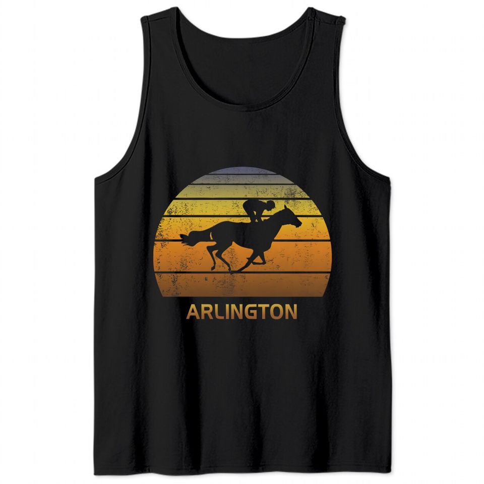 Retro Arlington Illinois Horse Racing Park shirt Tank Tops