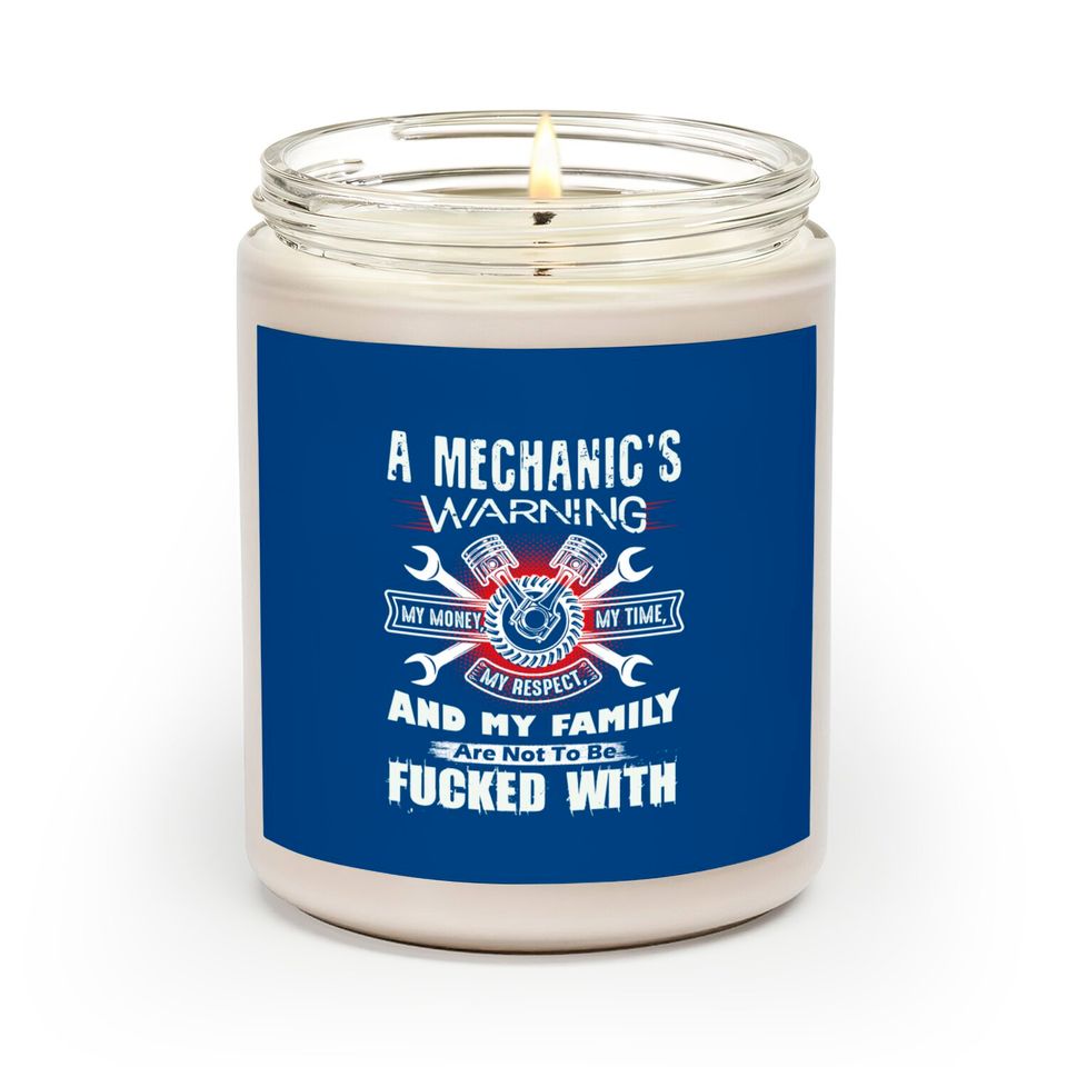 Mechanic's Warning Scented Candles