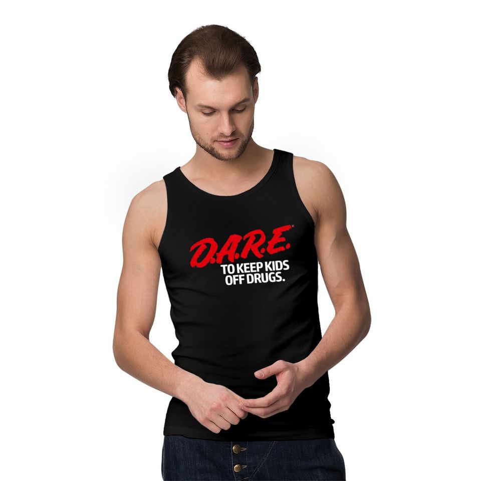 D.A.R.E. (Dare) Vintage 90's Logo Tank Tops