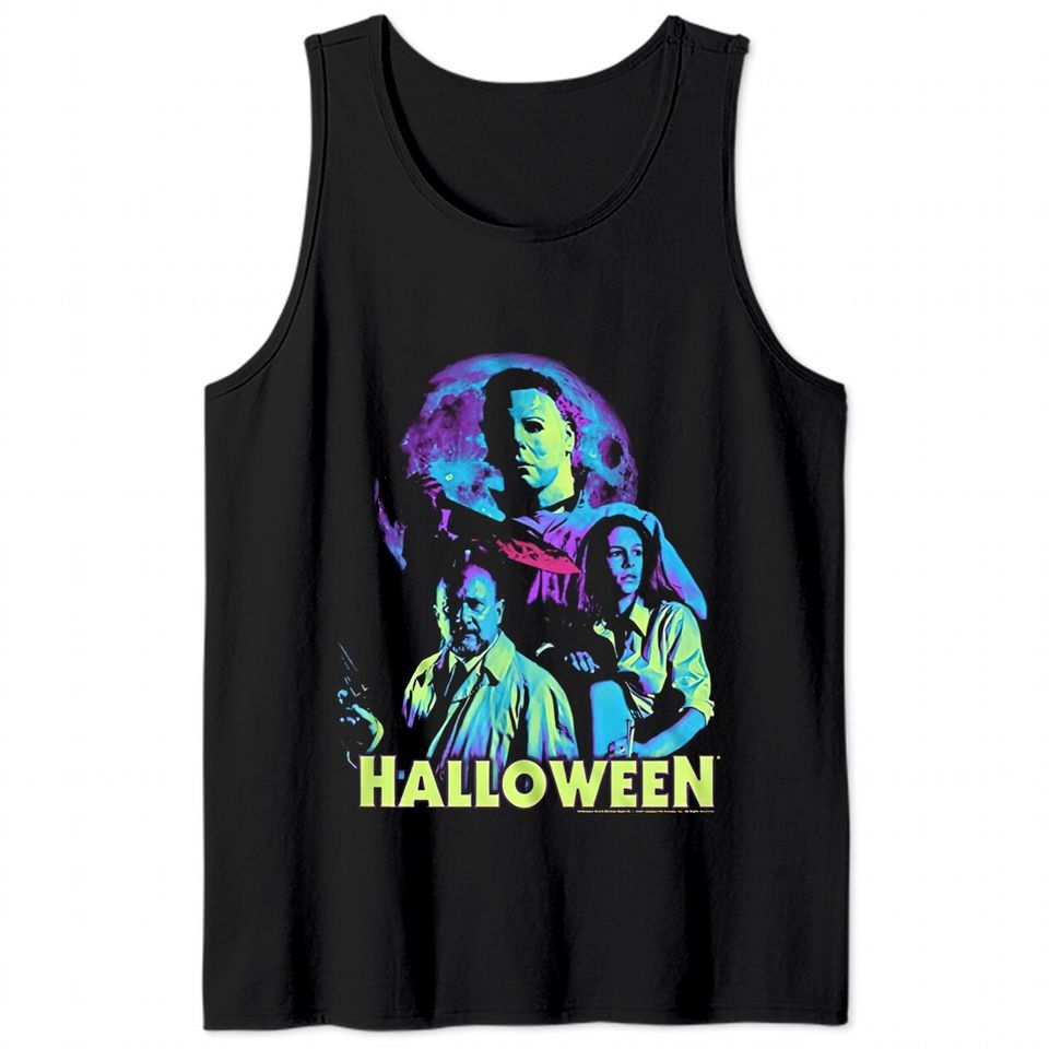 Michael Myers Horror Movie Dr. Loomis Laurie Tank Tops