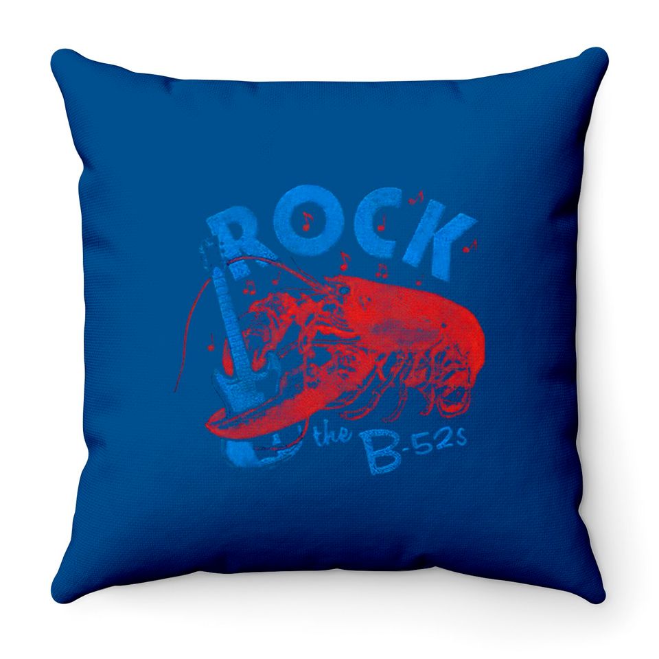 The B-52's Rock Lobster White Throw Pillows