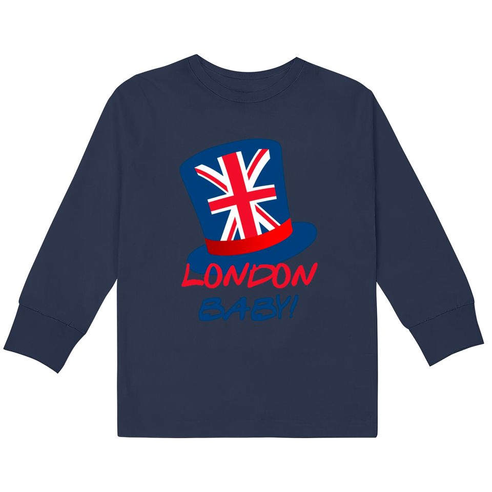 Joey s London Hat London Baby  Kids Long Sleeve T-Shirts