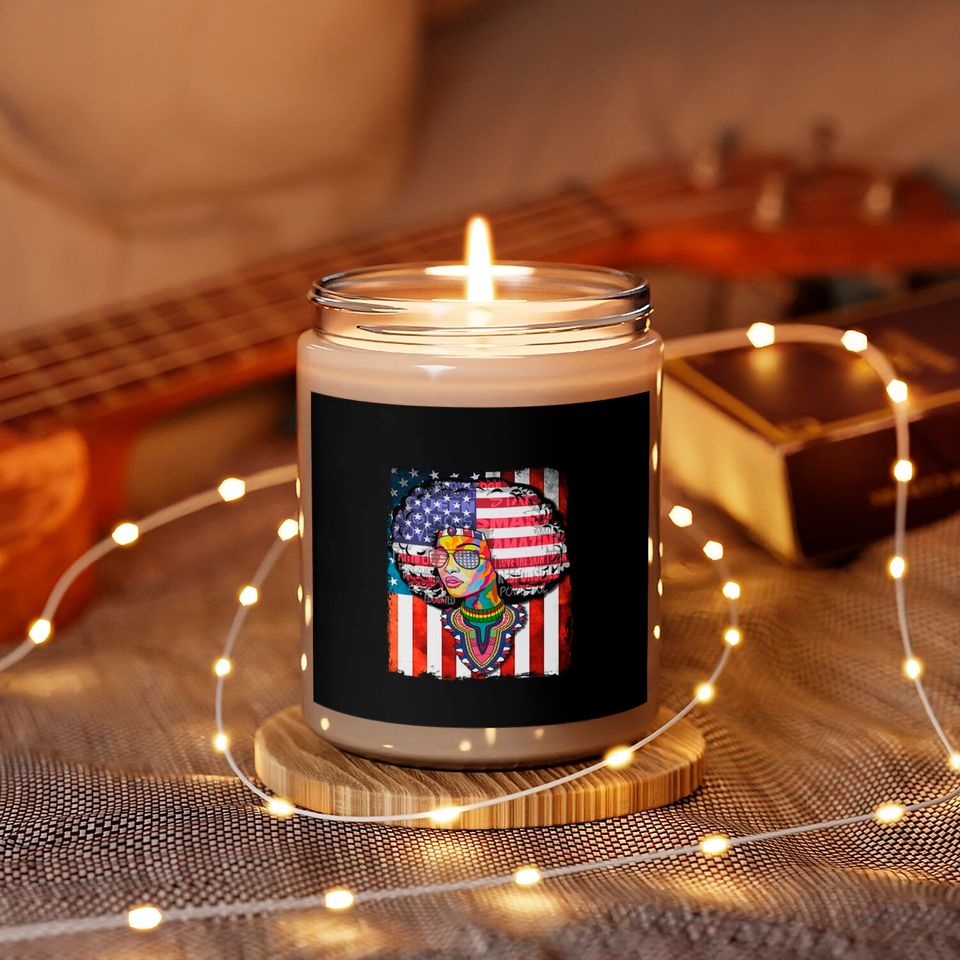 Afro Women Flag - Black History Scented Candle Scented Candles