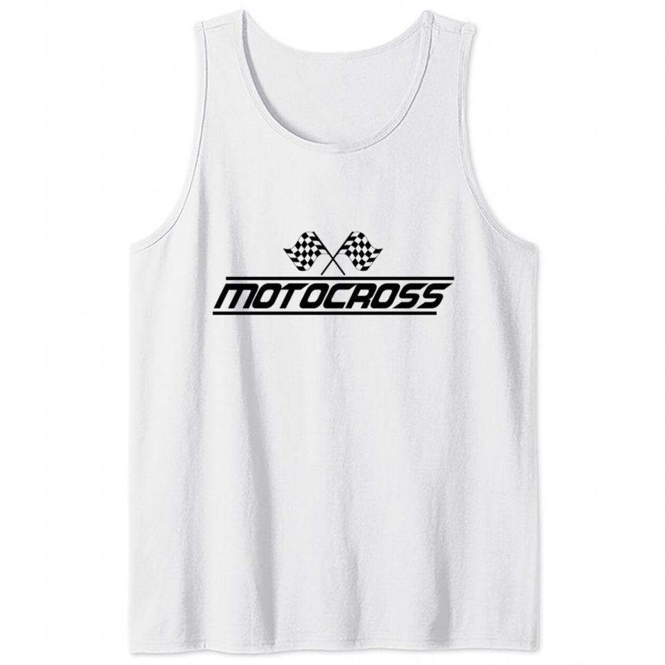 Moto Cross Motocross Driver Motorcycle Motocrosser Tank Tops