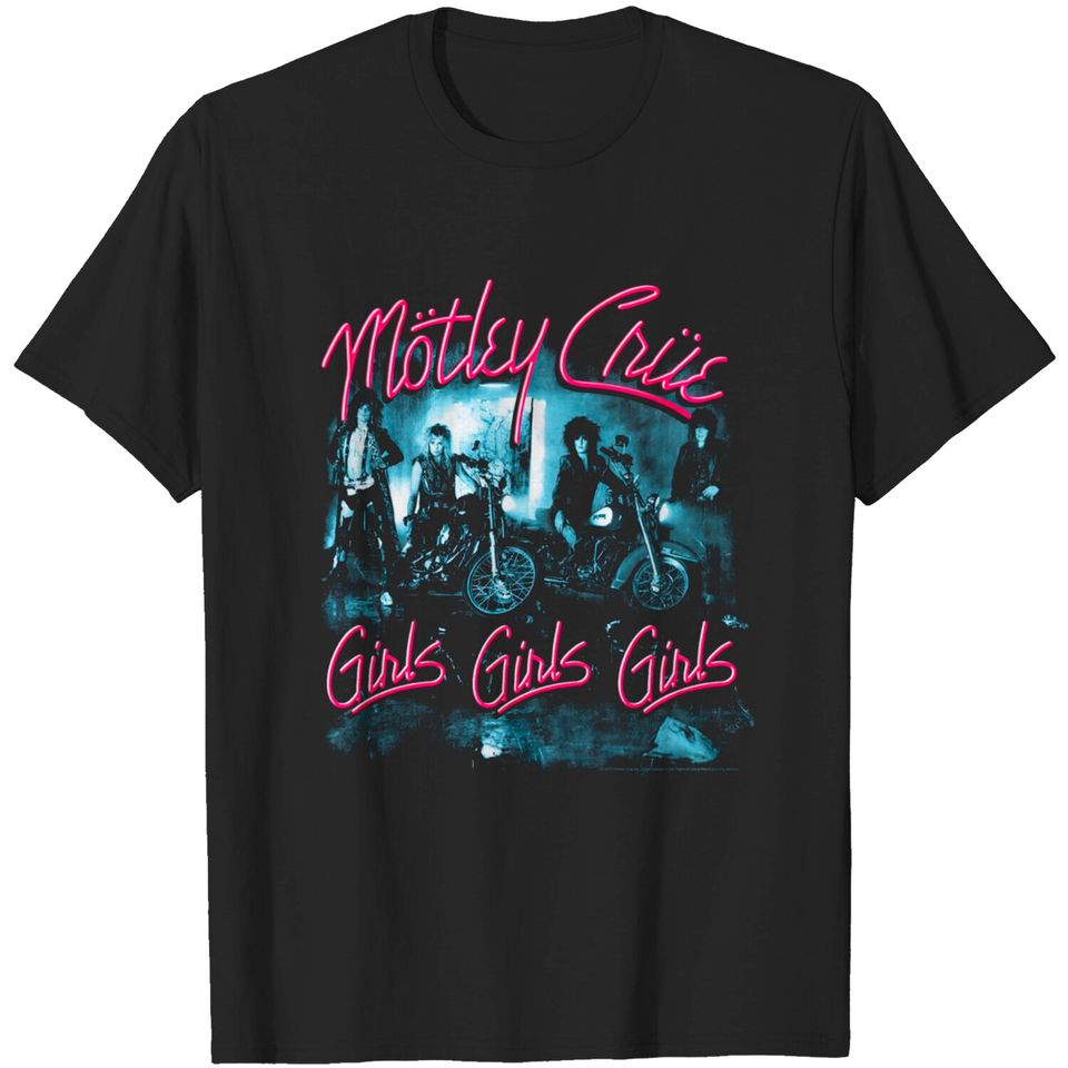 Motley Crue Girls Girls Girls T Shirt Album Cover Rock Band Concert Merch, Motley Crue Shirt