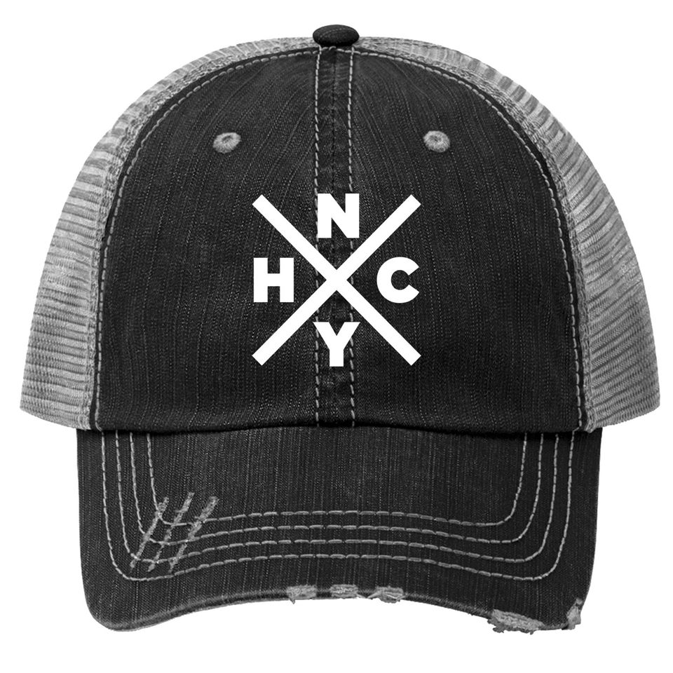 New York Hardcore Nyhc 1980 1990 Black Trucker Hats