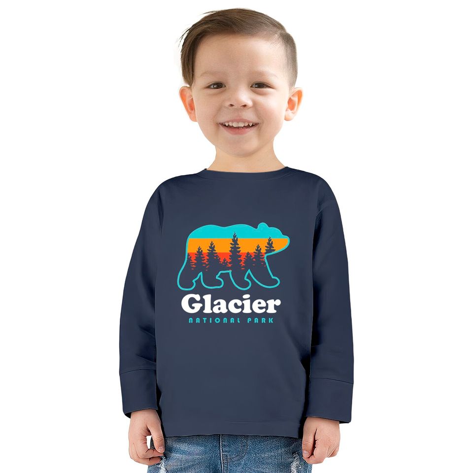 Glacier National Park  Kids Long Sleeve T-Shirts
