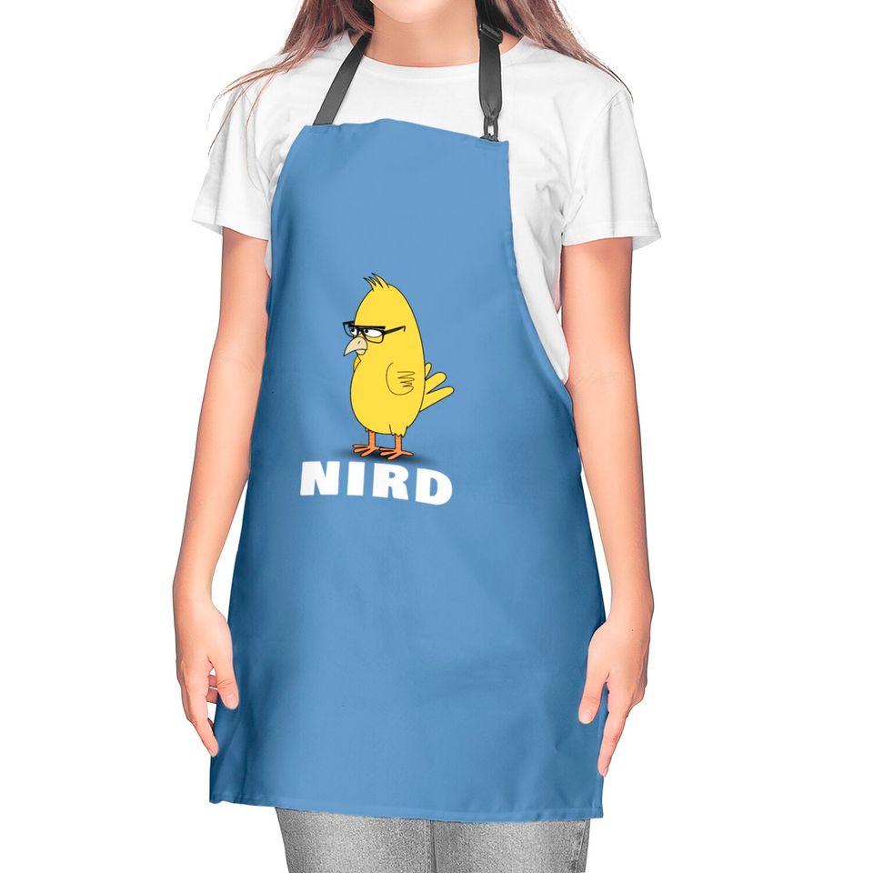 Nird Bird Nerd Funny Nerd Kitchen Aprons
