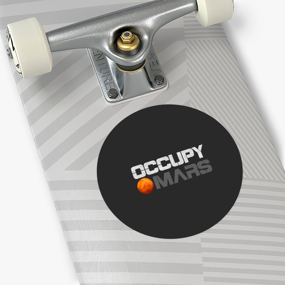 Occupy Mars Sticker Stickers
