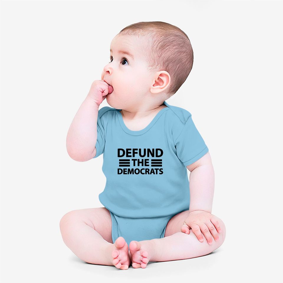 Defund The Democrats Funny Parody Social Distancin Onesies