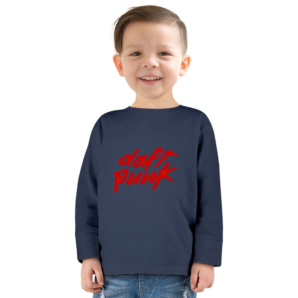 daft punk signature - Daft Punk -  Kids Long Sleeve T-Shirts
