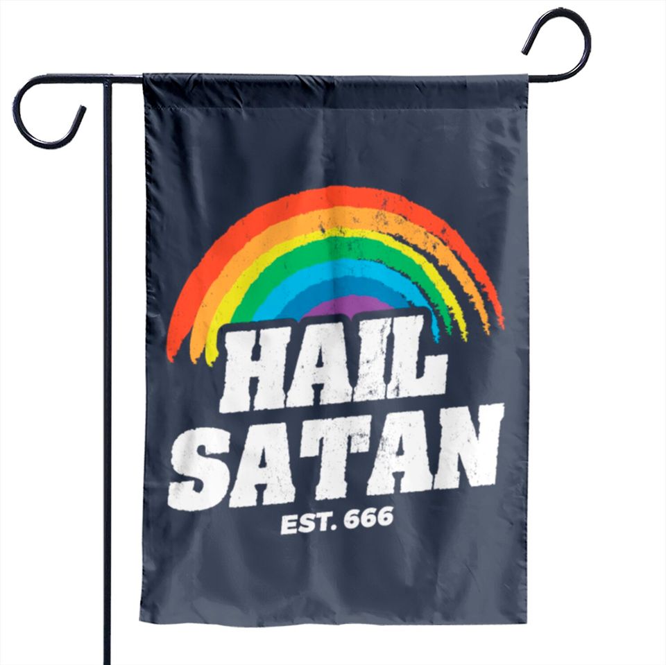 Satanic Funny Satan Garden Flags