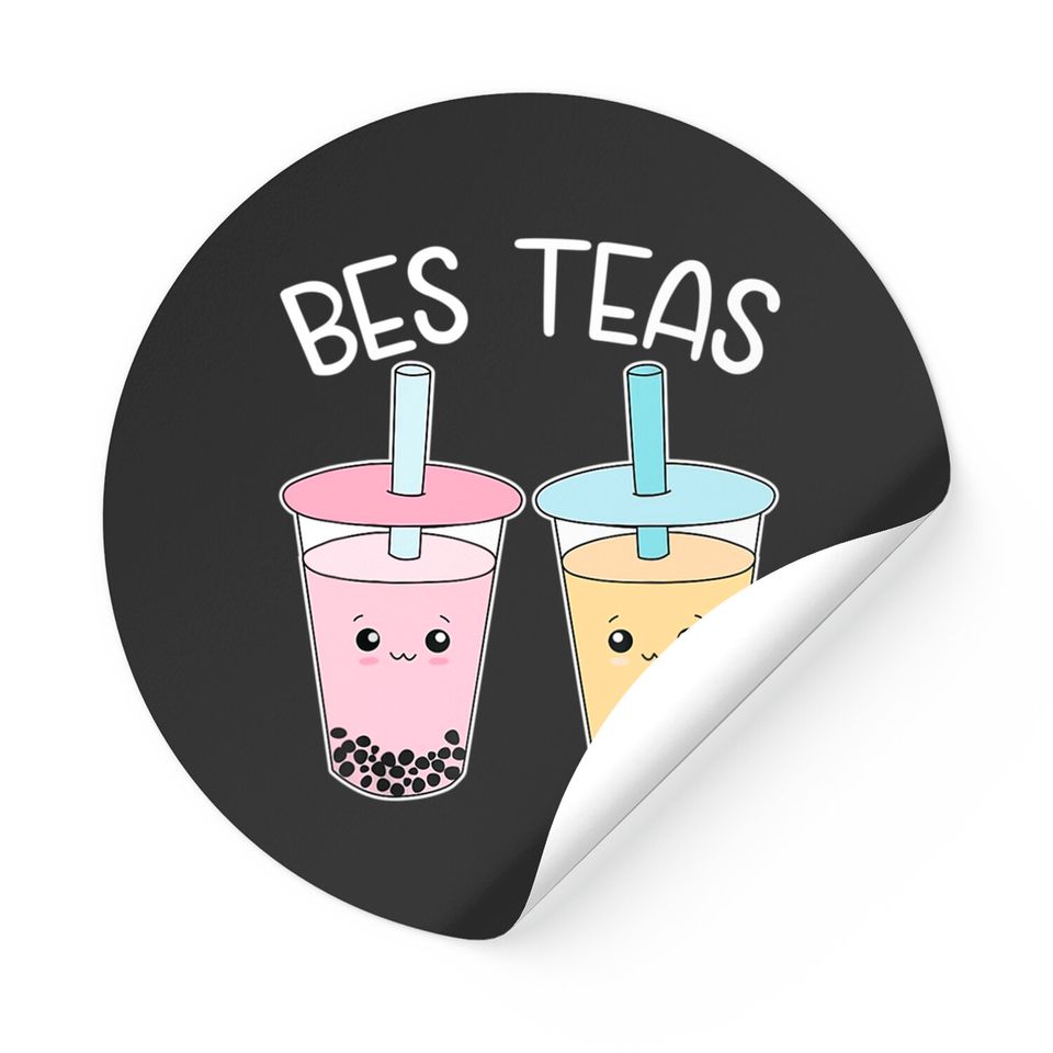 Bes Teas-Besties Bubble-Tea Cute Boba-Best-Friends Stickers