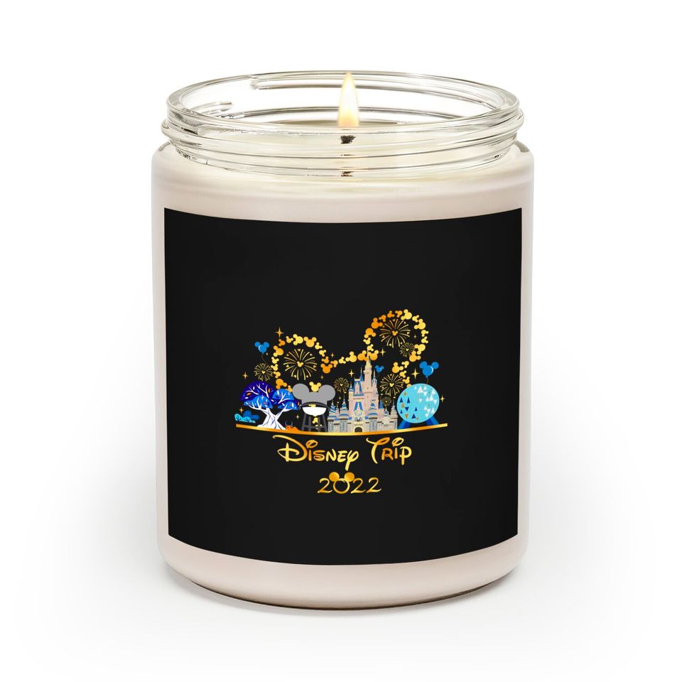 Personalized Disney Family Scented Candles, Disney Mickey Minnie Scented Candles, Disneyworld Scented Candles 2022
