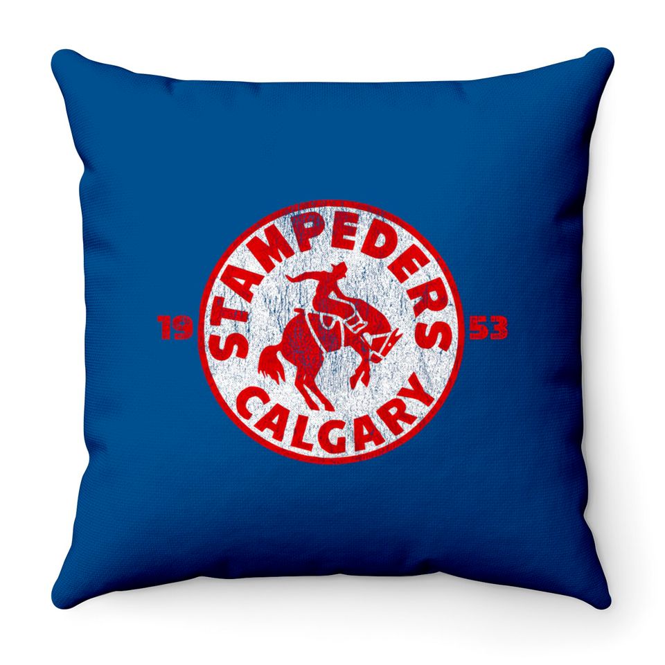 Defunct - Calgary Stampeders Hockey - Canada - Throw Pillows