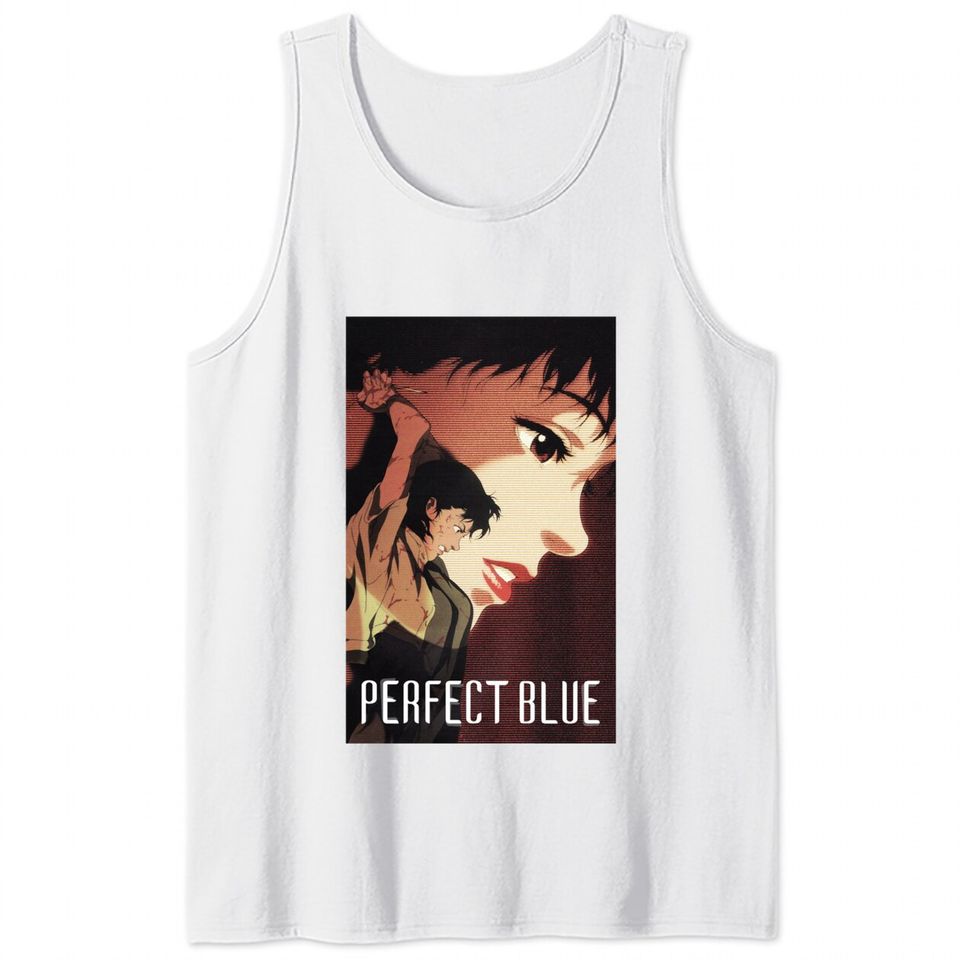 Perfect Blue, Perfect Blue Tank Tops, Anime, Satoshi Kon Shirt, Anime Graphic Tee.