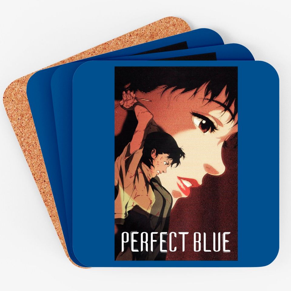 Perfect Blue, Perfect Blue Coasters, Anime, Satoshi Kon Coaster, Anime Graphic Coaster.