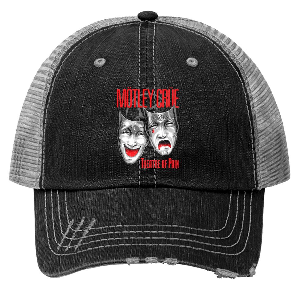 Motley Crue Theatre of Pain Rock Metal Trucker Hat Trucker Hats