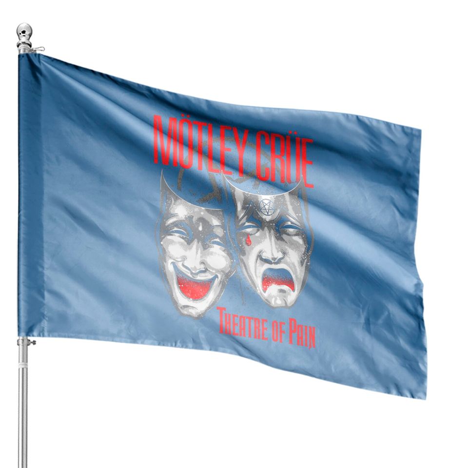 Motley Crue Theatre of Pain Rock Metal House Flag House Flags