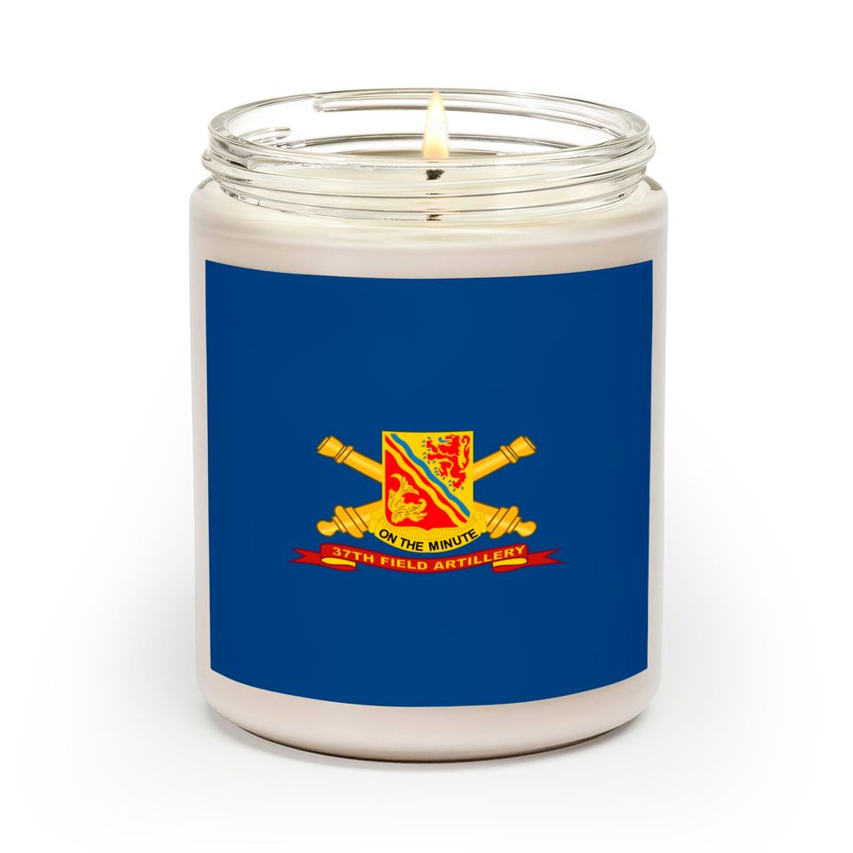 Army 37th Field Artillery w Br Ribbon Scented Candles