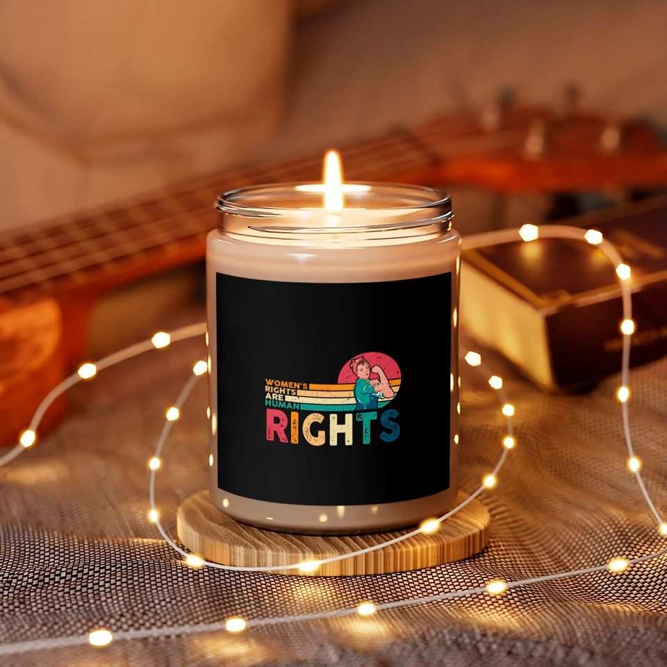 Women's Rights Are Human Rights Feminist Feminism Scented Candles