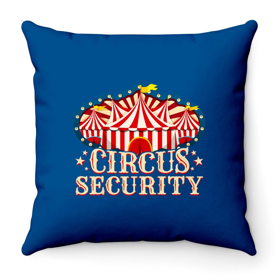 Circus Party Throw Pillow - Circus Throw Pillow - Circus Security Throw Pillows