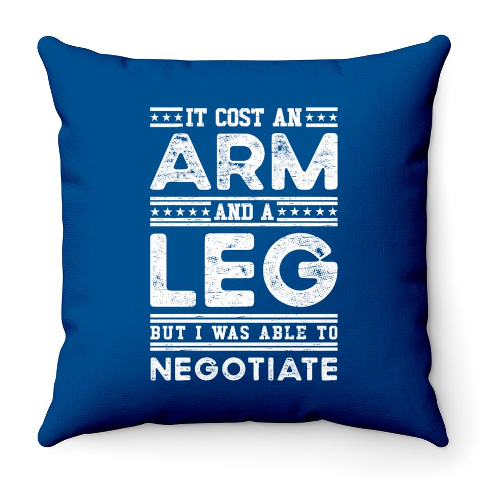 Amputee Funny Throw Pillows