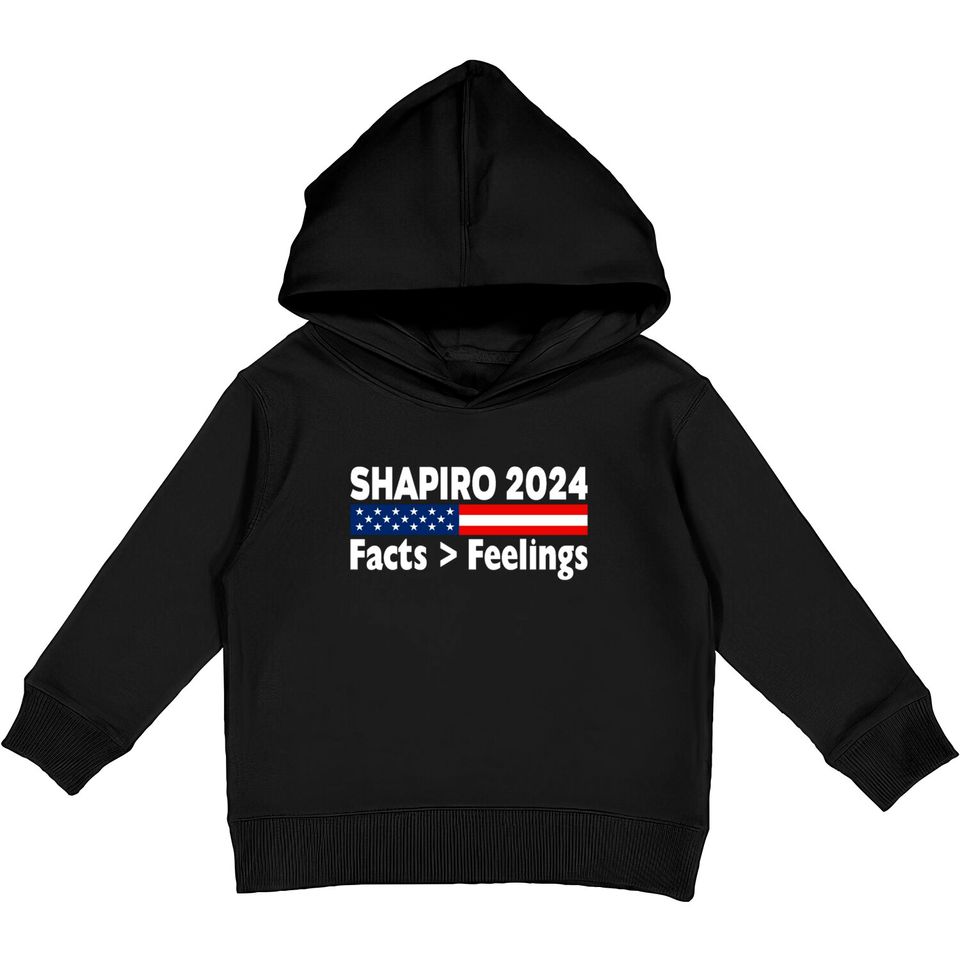 Ben Shapiro 2024 Facts Feelings T shirt Kids Pullover Hoodies