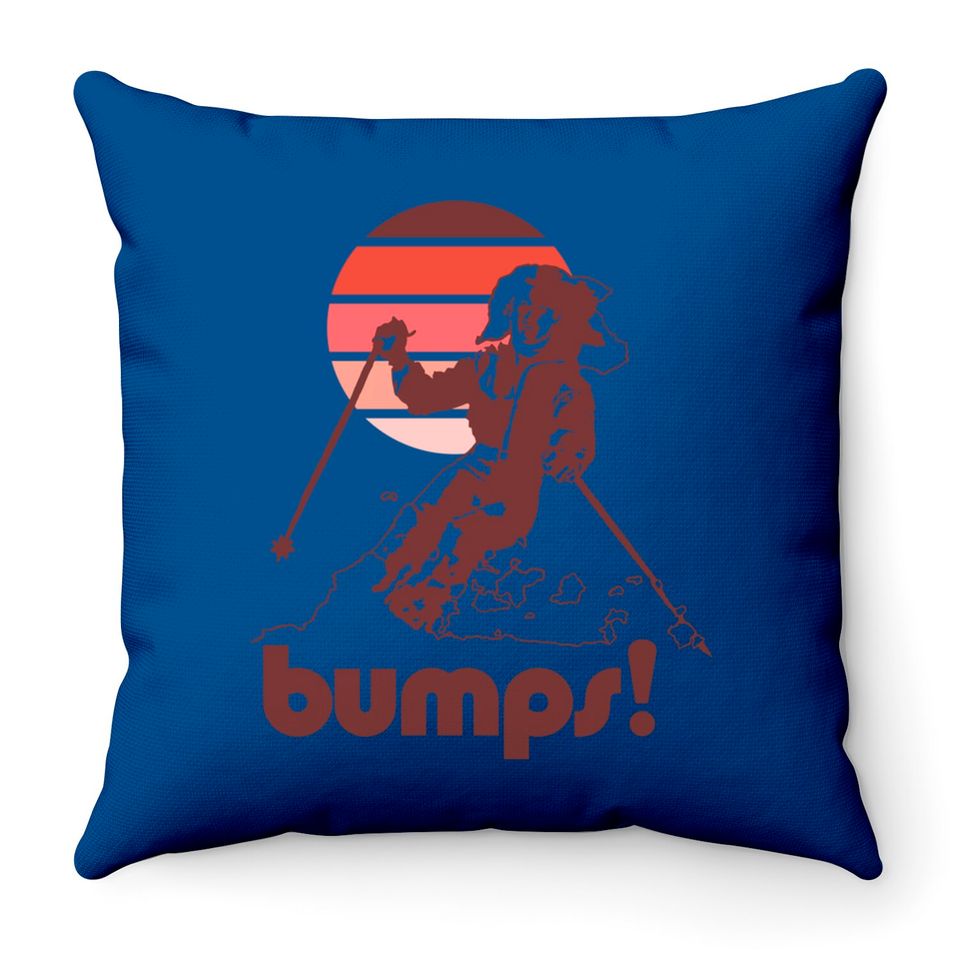 Bumps! - Skiing - Throw Pillows