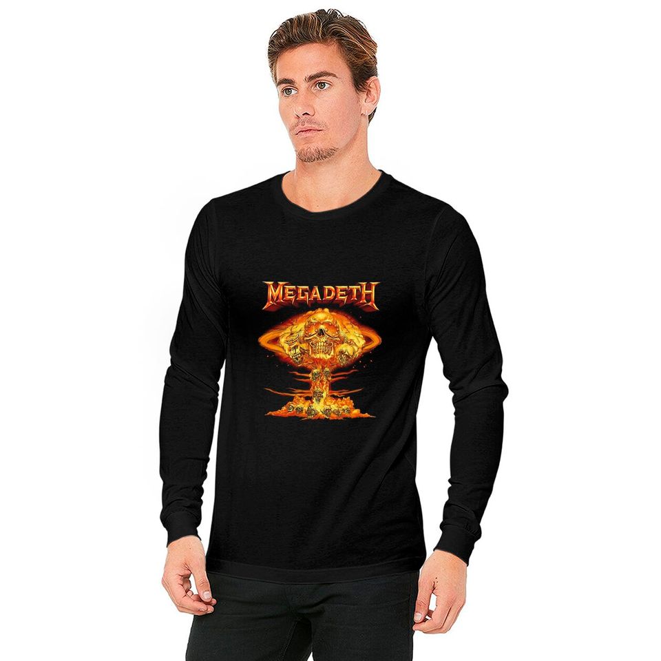 Vintage Mushroom Cloud Vic Glow Megadeth Long Sleeves, Megadeth Tee, Shirt For Megadeth Fan, Streetwear, Music Tour Merch, 2022 Band Tour Shirt