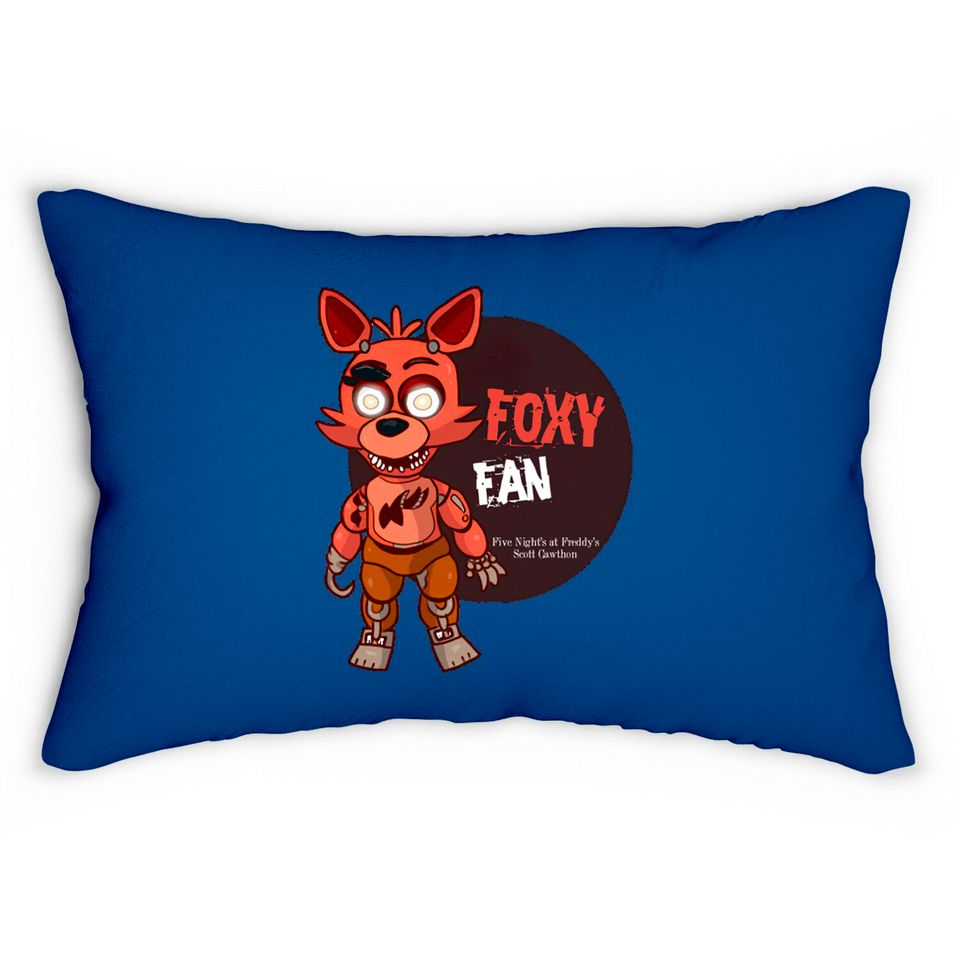 Five Night's at Freddy's Foxy Fan - Five Nights At Freddys - Lumbar Pillows
