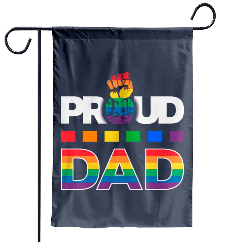 LGBT Proud Dad Garden Flags