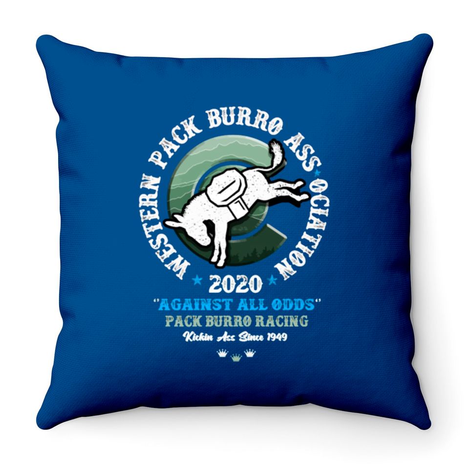 Pack Burro Racing 2020 Colorado Sage Throw Pillows