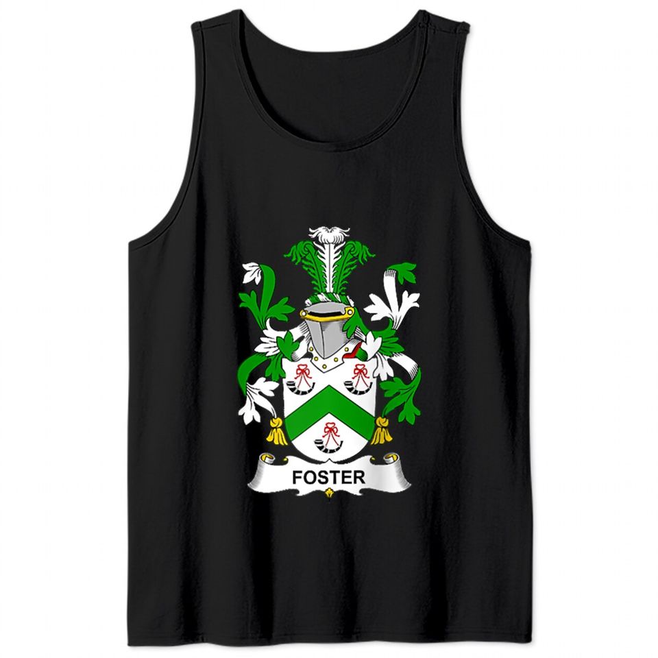 Foster Coat of Arms Family Crest Raglan Tank Tops