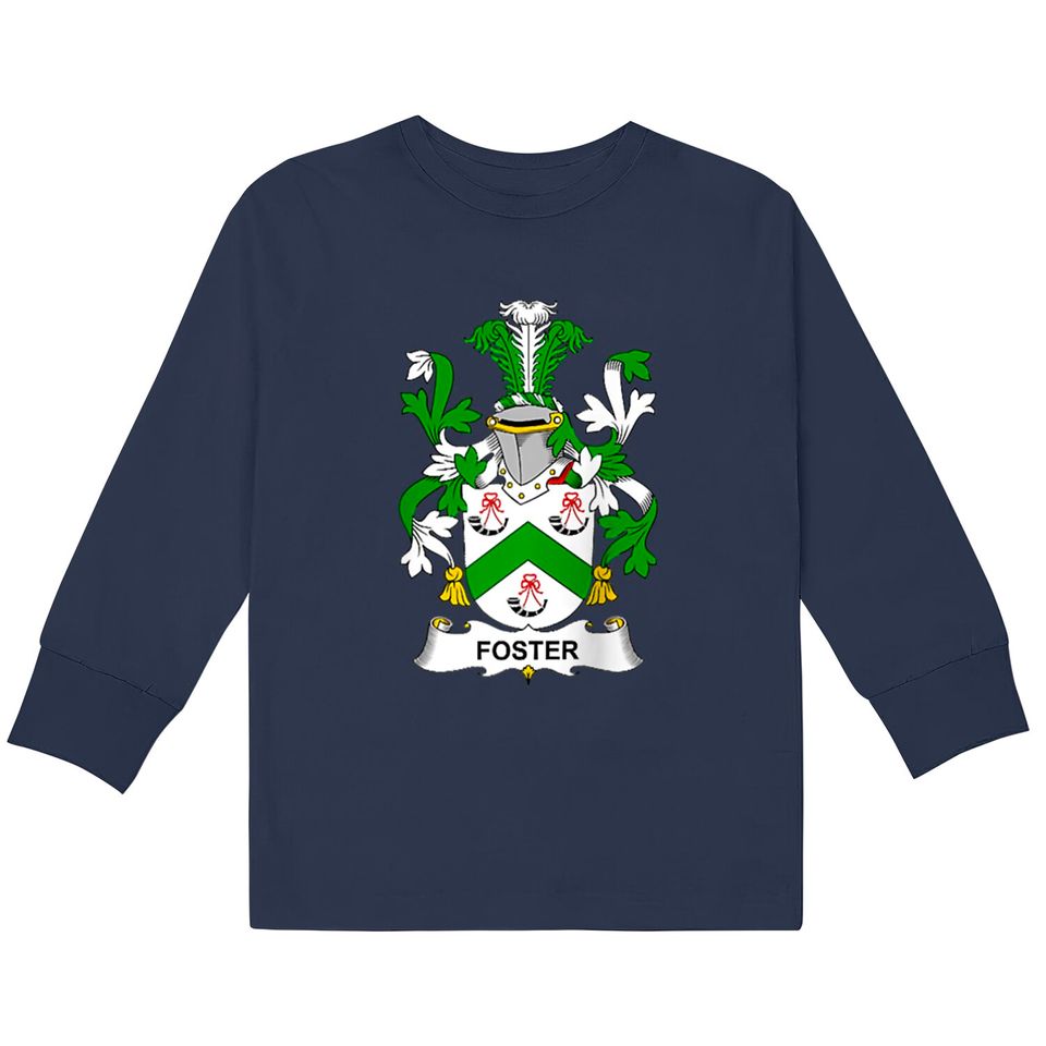 Foster Coat of Arms Family Crest Raglan  Kids Long Sleeve T-Shirts