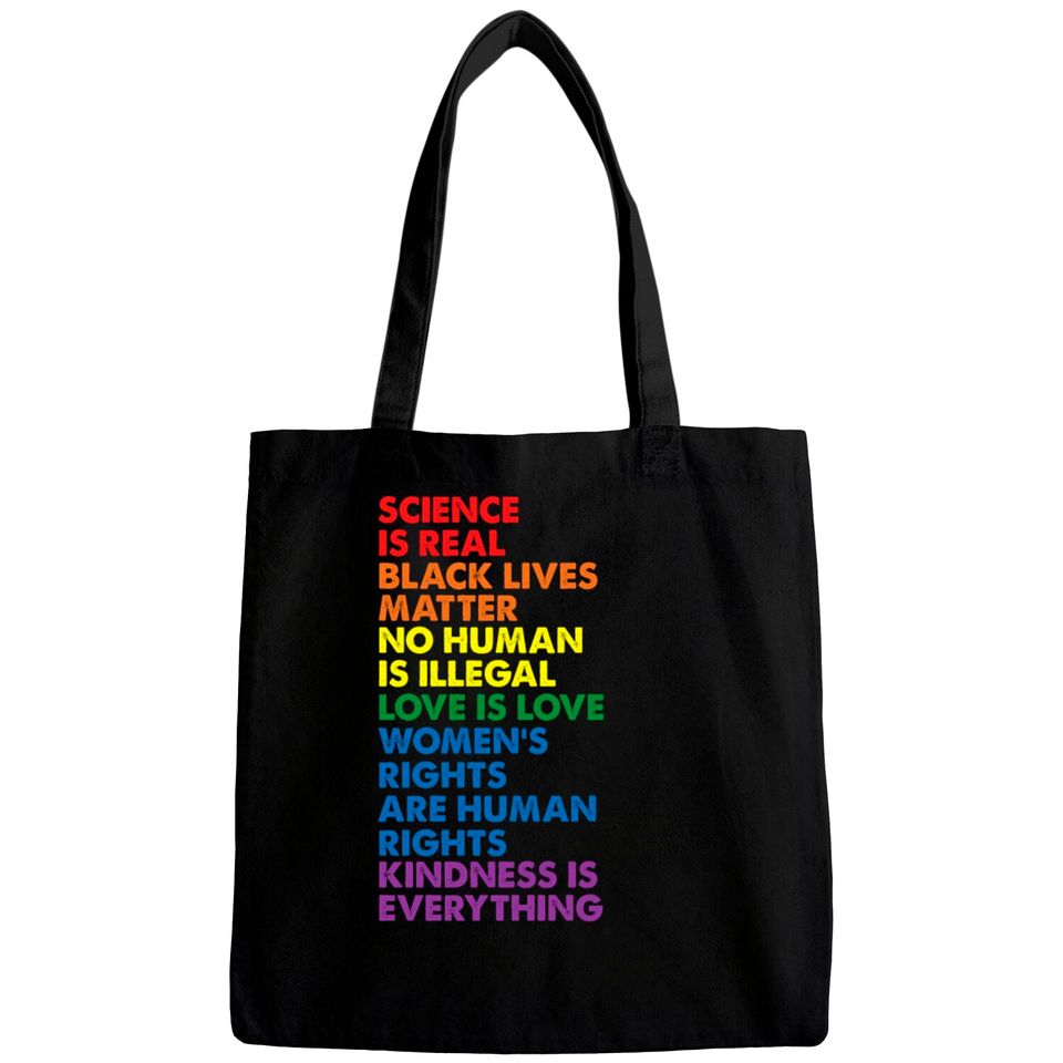 Science is Real Black Lives Matter Bags Bags