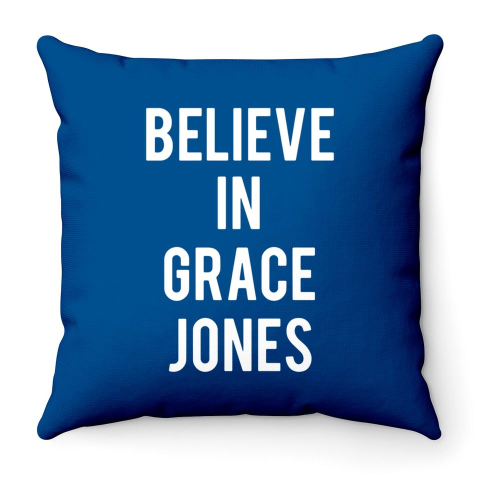 Grace Jones Throw Pillows Throw Pillow