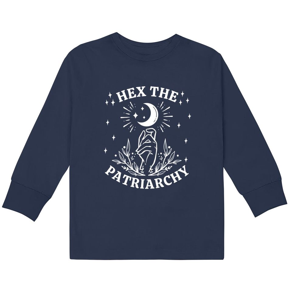 Feminist Witch, Hex The Patriarchy  Kids Long Sleeve T-Shirts
