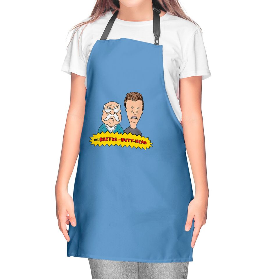 Beetus And Butt Head Classic Kitchen Aprons