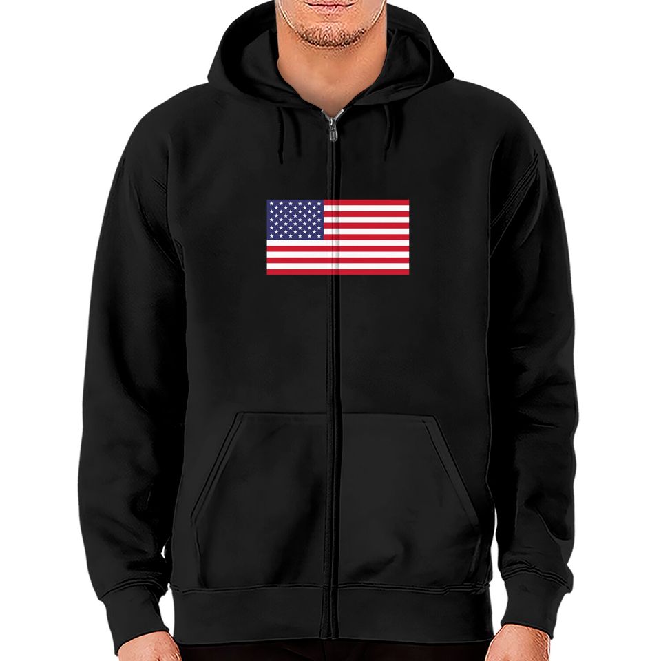 American Flag - American Flag - Zip Hoodies