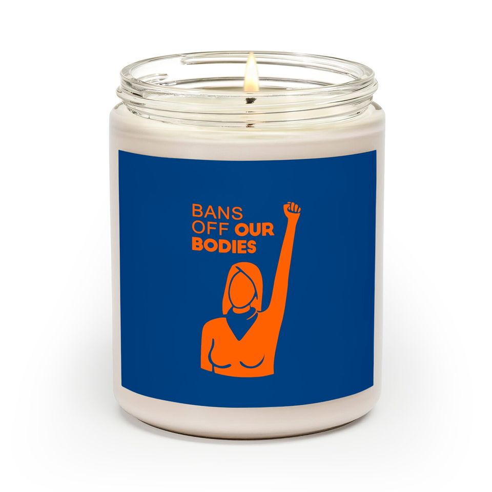 Womens Bans Off Our Bodies V-Neck Scented Candles