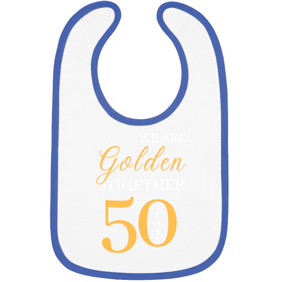 50th Golden Marriage Anniversary Bibs