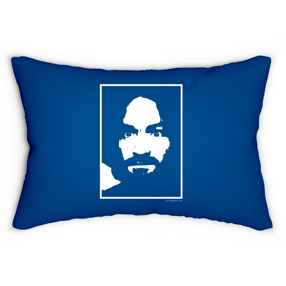 Charlie Don't Surf - Classic Face from Life Magazine - Charles Manson - Lumbar Pillows