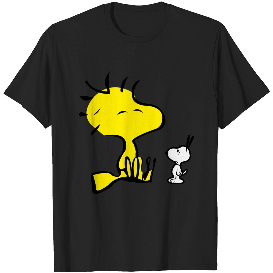 Big Giant Woodstock surprised Snoopy - Snoopy - T-Shirt