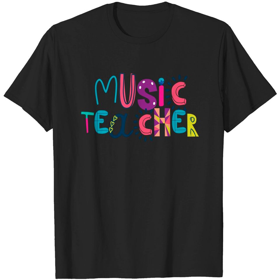Cute Music Teacher Gift Idea Back to School - Music Teacher Gifts - T-Shirt