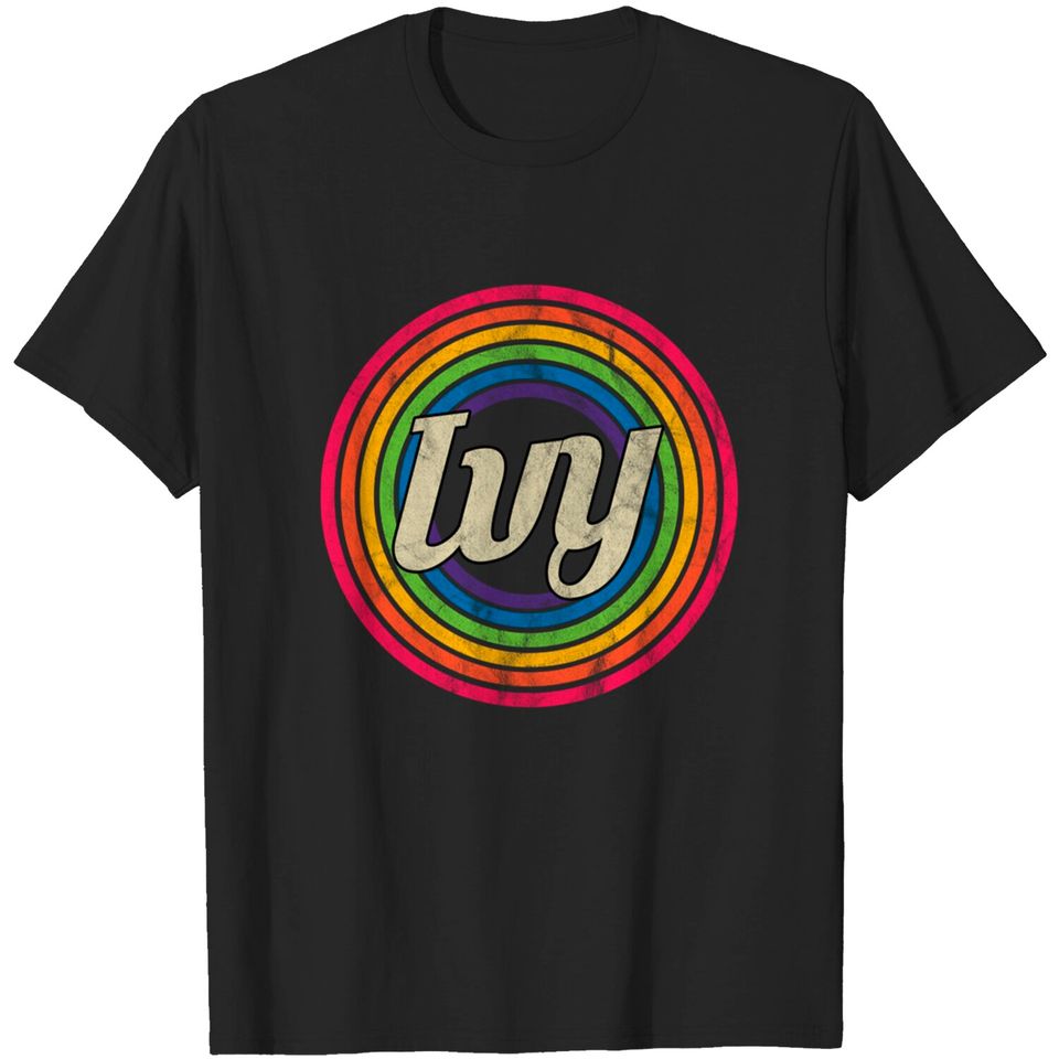 Ivy - Retro Rainbow Faded-Style - Ivy - T-Shirt