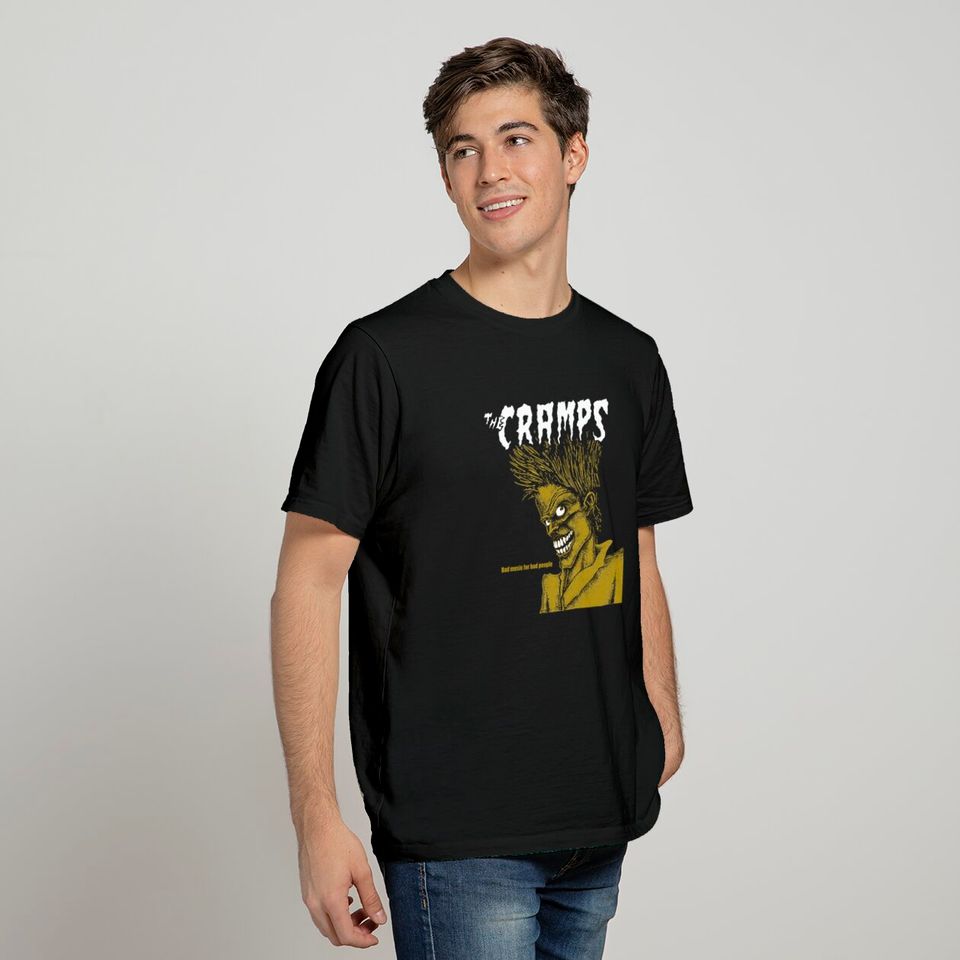 Black The Cramps Bad Music For Bad People Tee T-Shirt